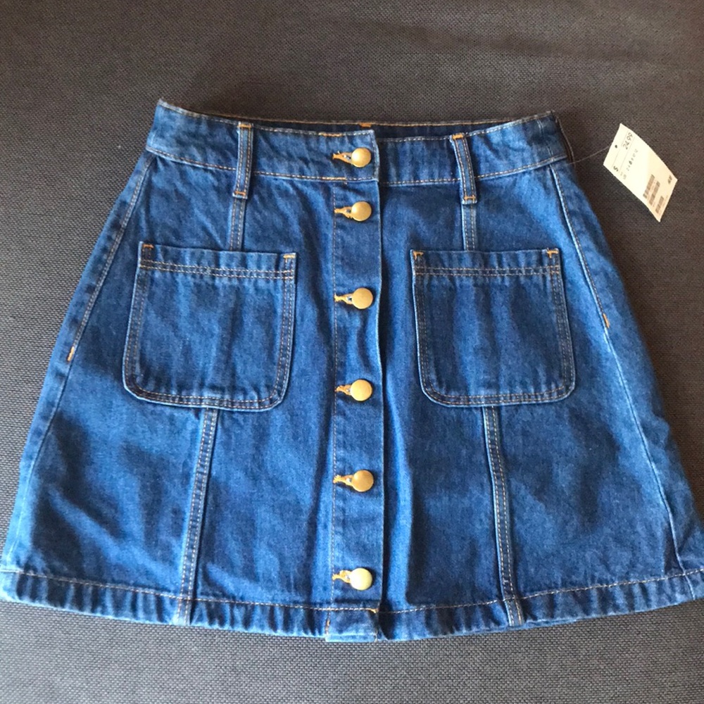 H&M denim mini skirt